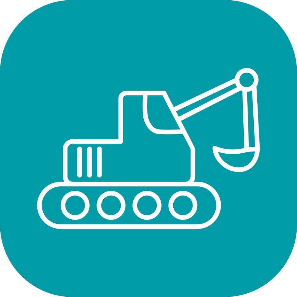 Escavator Vector Icon