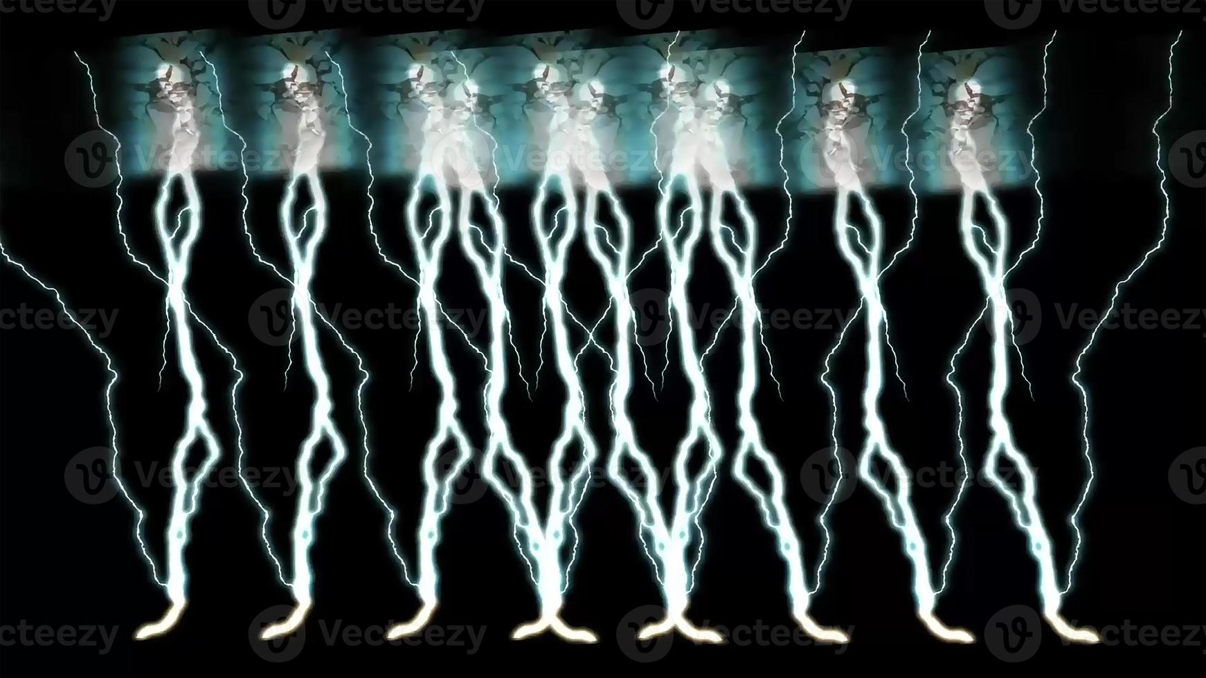 Dramatic Lightning Strike Electric Background photo