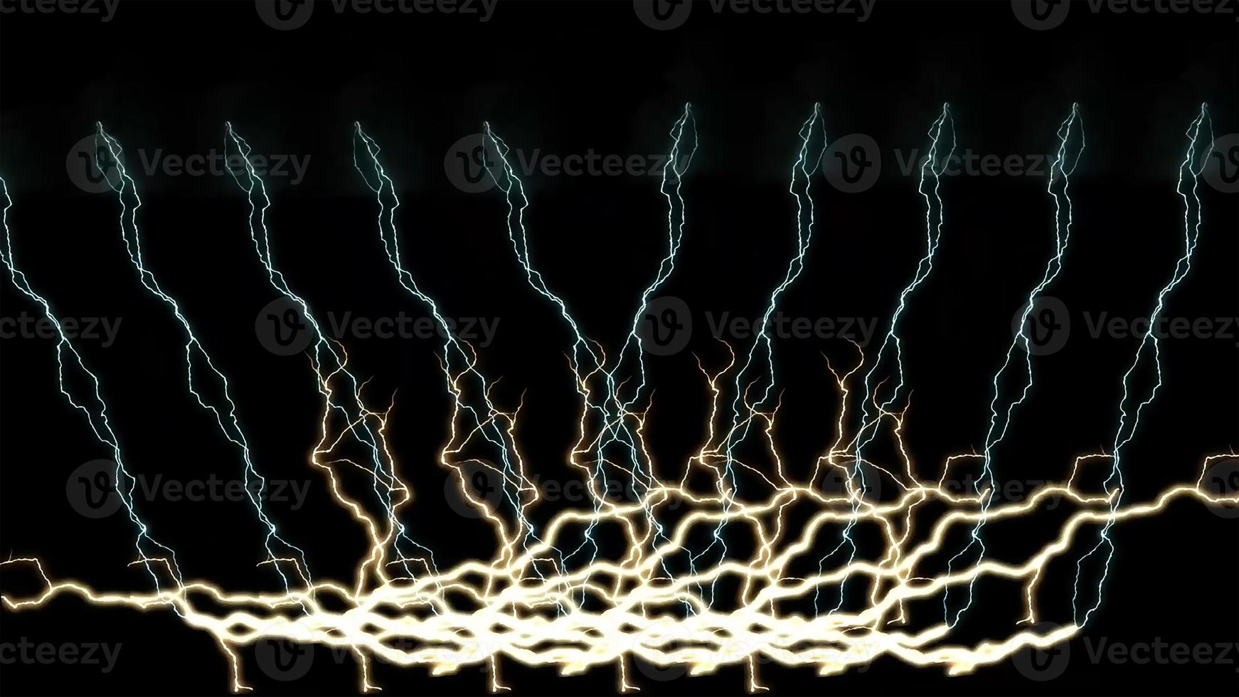 Dramatic Lightning Strike Electric Background photo