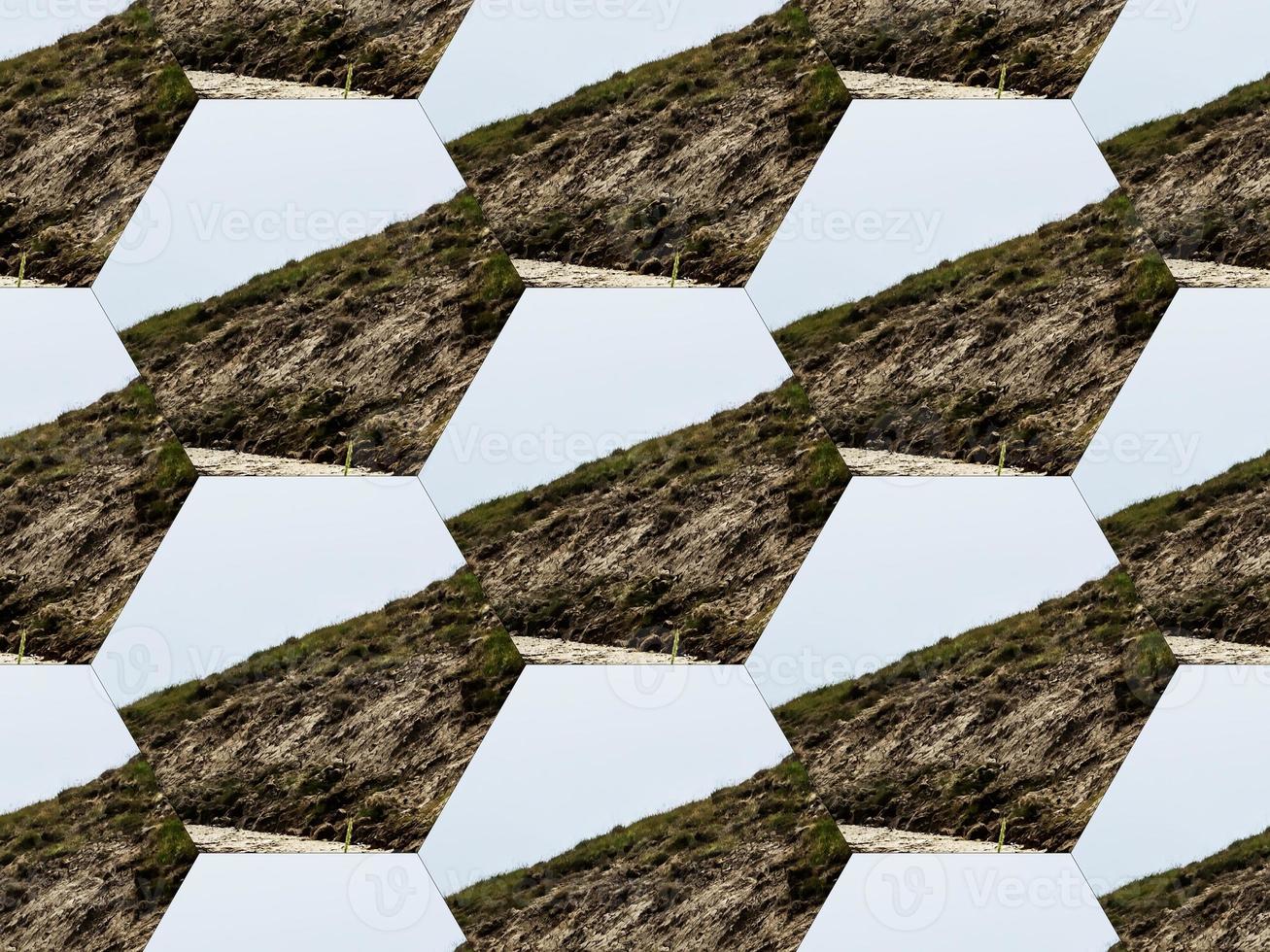 Digital Illustration Rock Mosaic Pattern photo