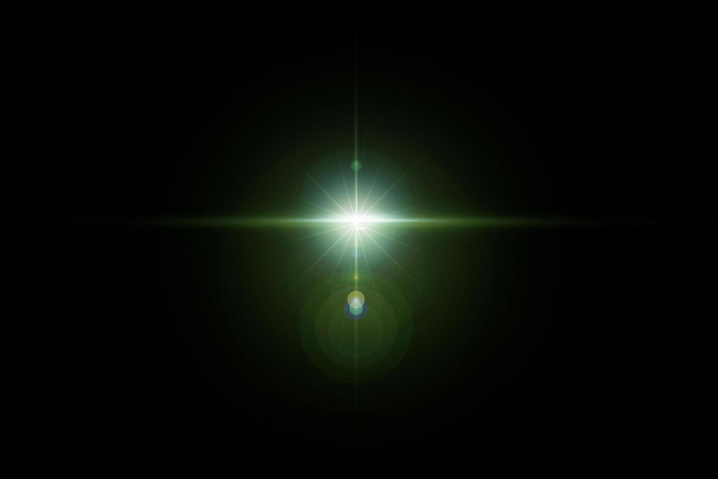 Light effect of lens flares. colorful glowing lights sun burst effects with sparkles on a transparent background photo