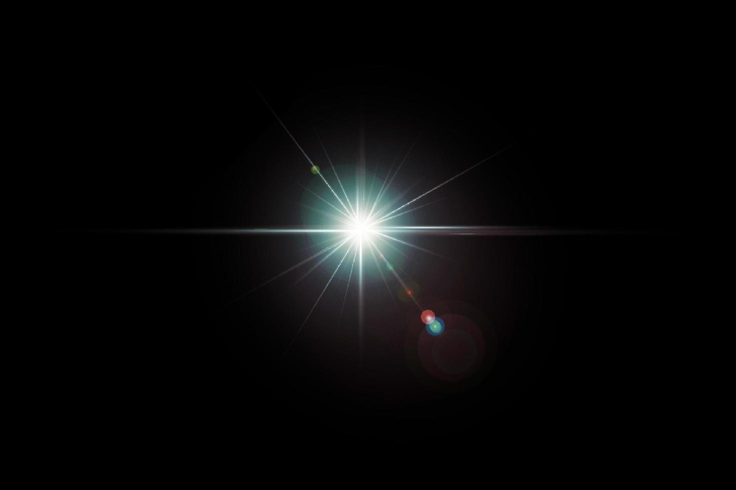 Light effect of lens flares. colorful glowing lights sun burst effects with sparkles on a transparent background photo