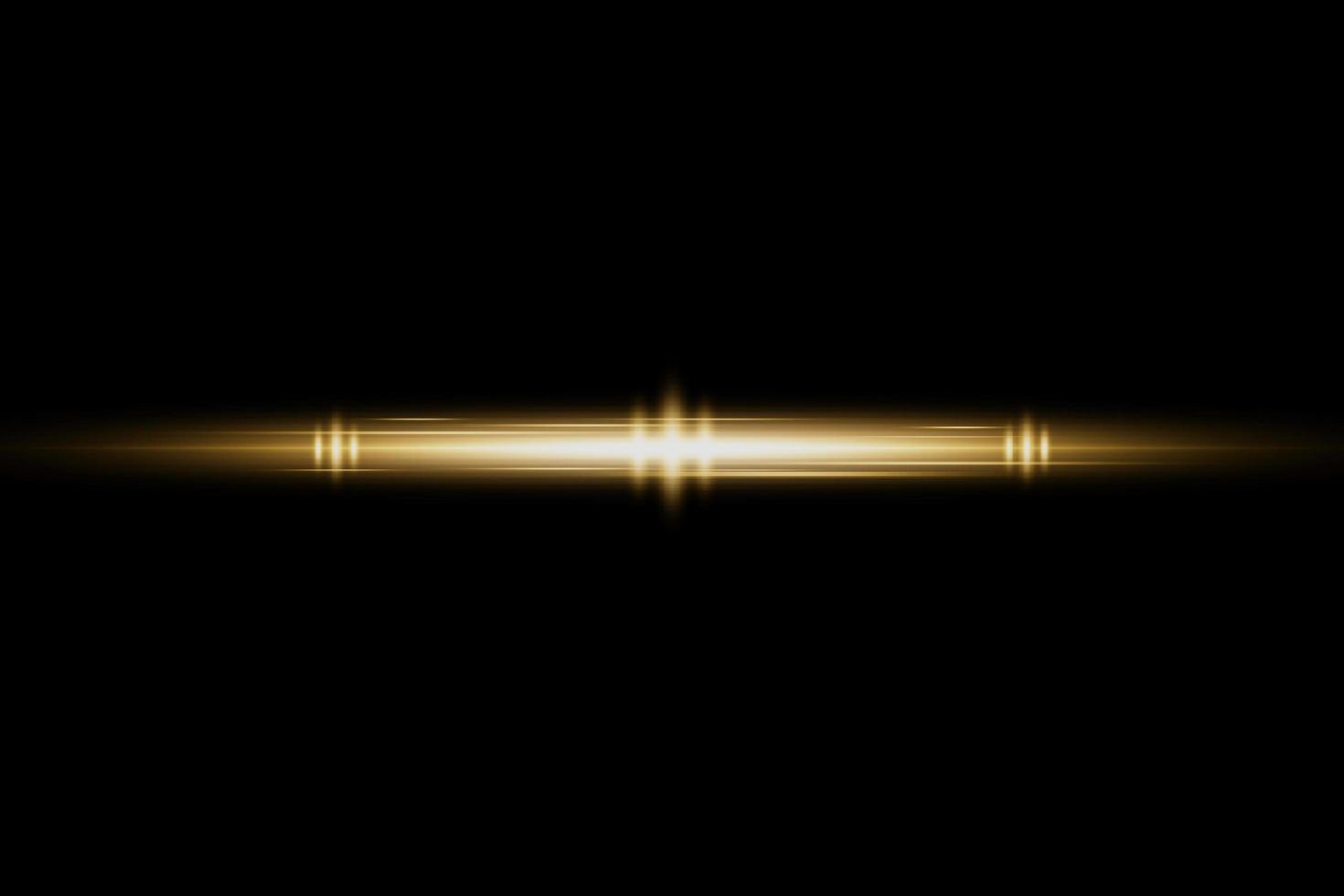 Yellow horizontal lens flares pack. Laser beams, horizontal light rays. Beautiful light flares. Flash light with fairy dust sparks and golden stars shine. Dusty shine light photo