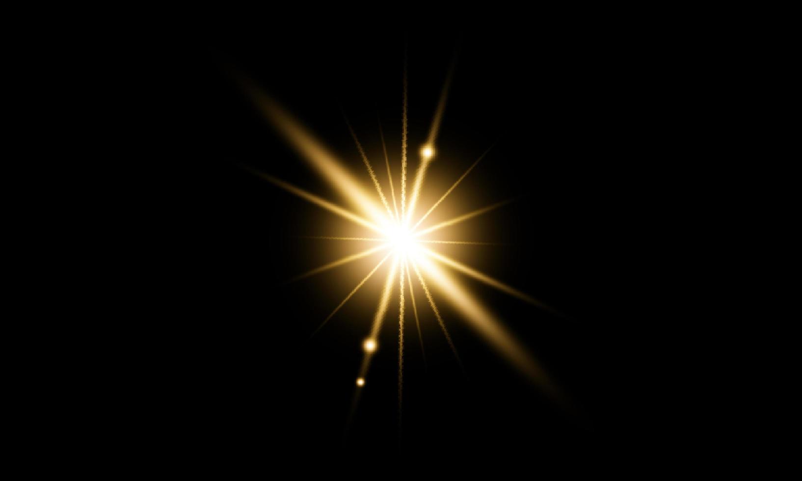 Golden lens flare light photo