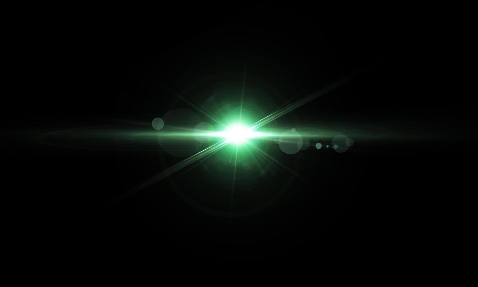 Lens flare glowing light isolated photo