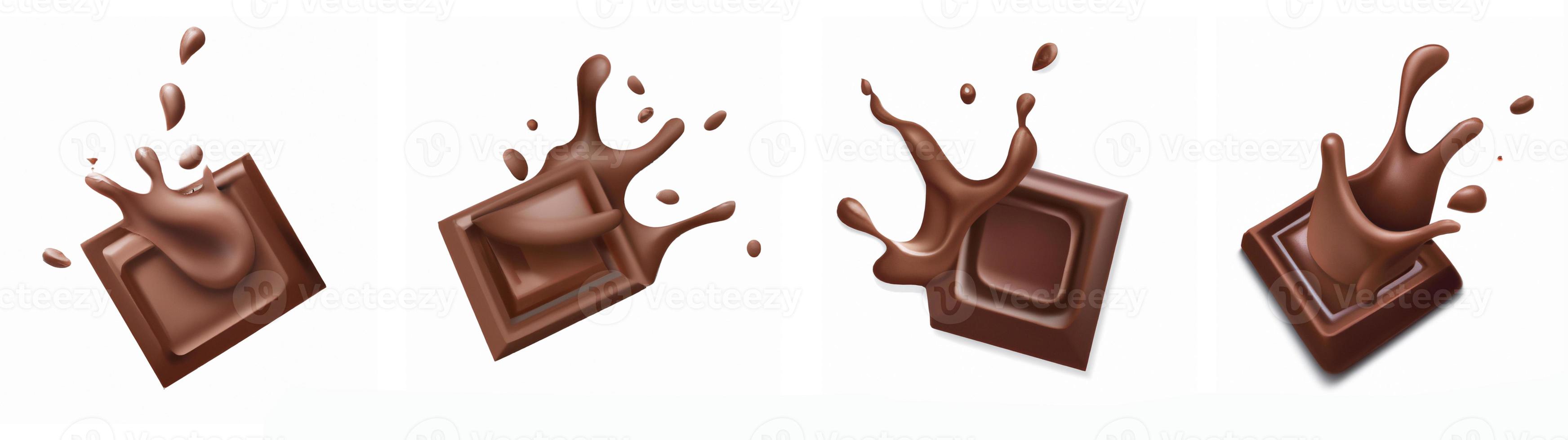 Chocolate splash set. photo