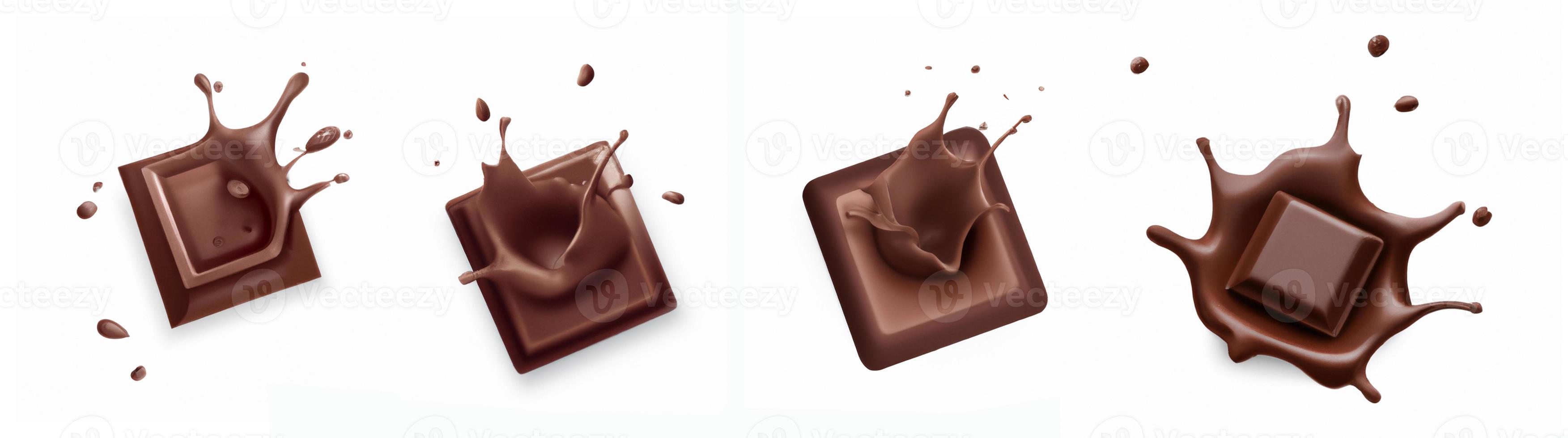 Chocolate splash set. photo