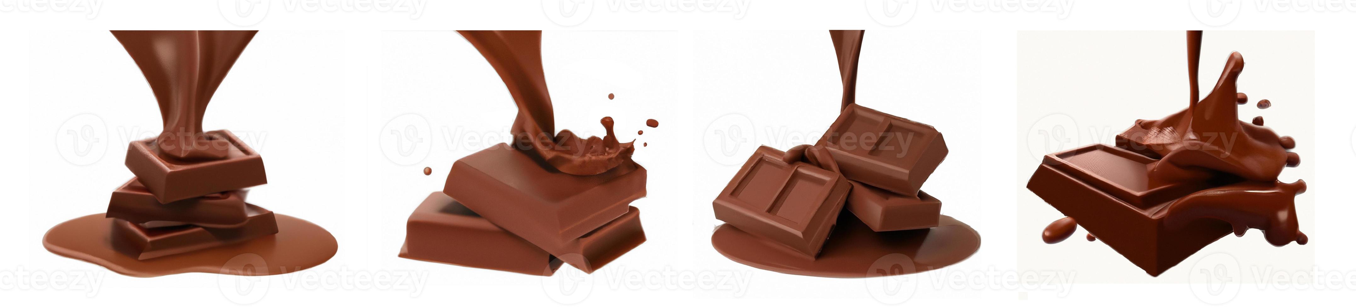 Chocolate splash set. photo