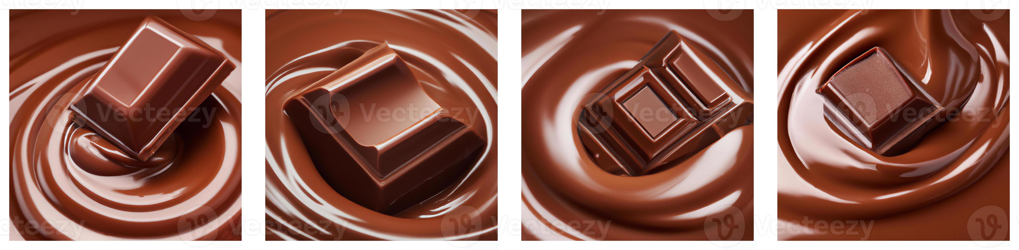 Chocolate splash set. photo