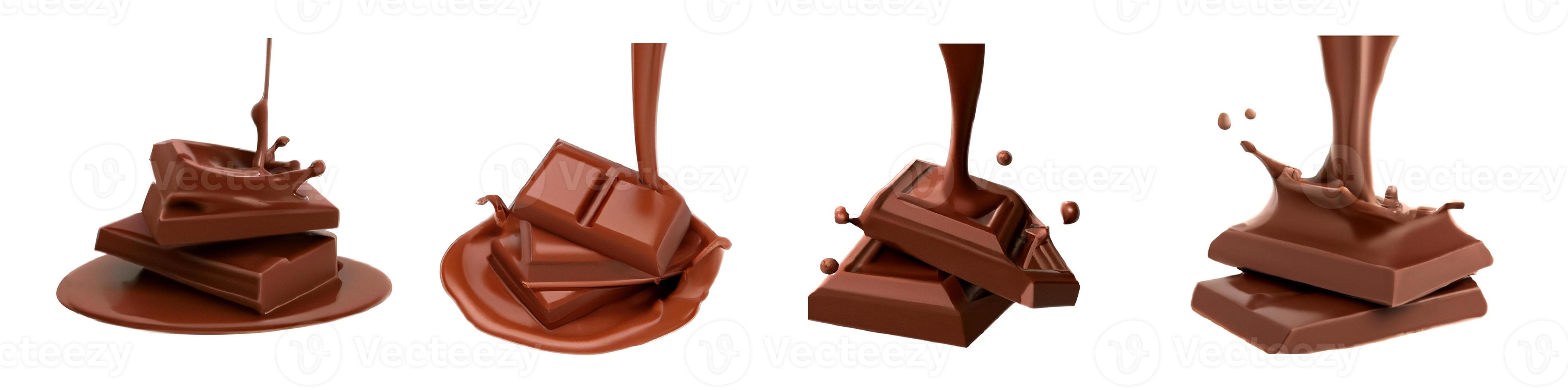Chocolate splash set. photo