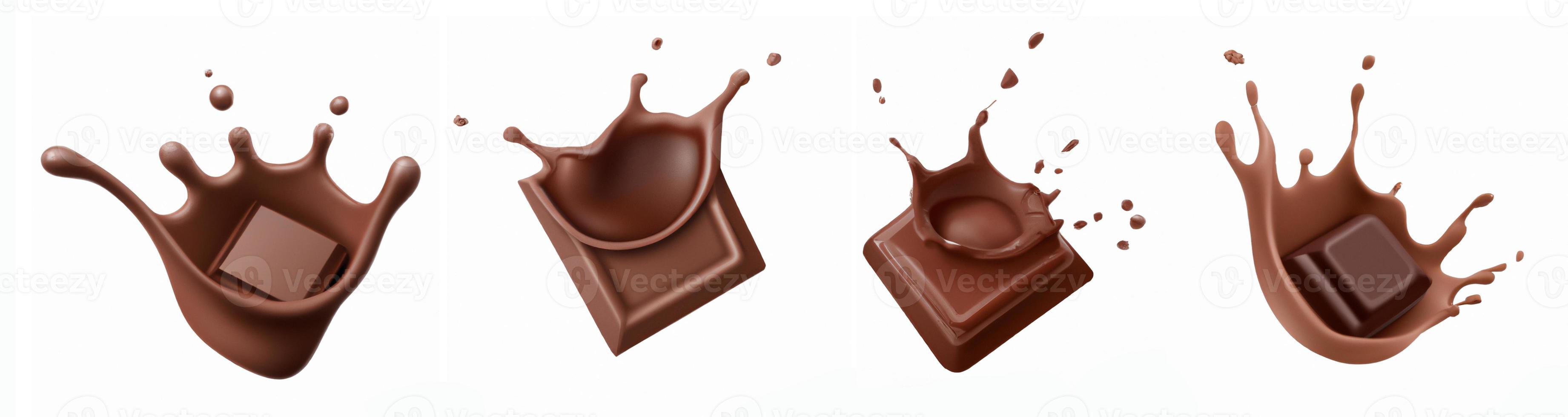 Chocolate splash set. photo