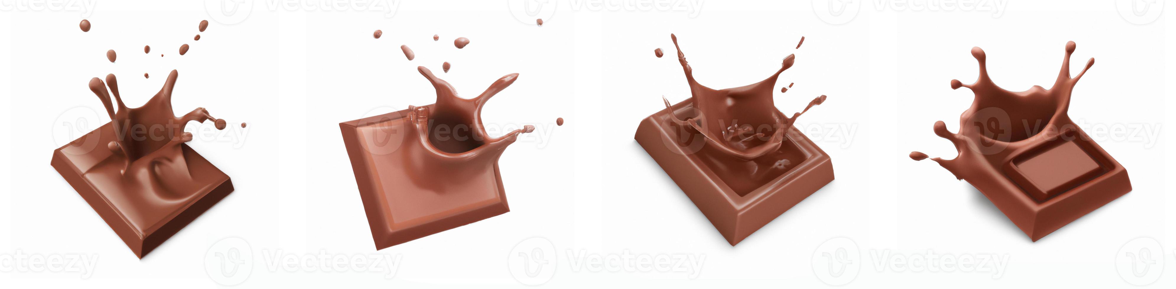Chocolate splash set. photo