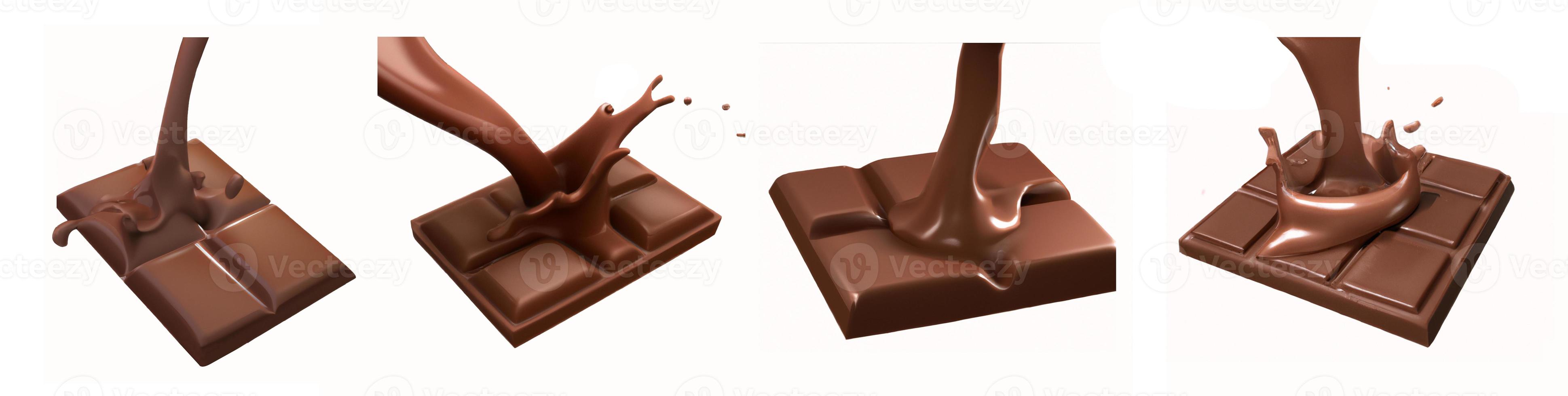 Chocolate splash set. photo