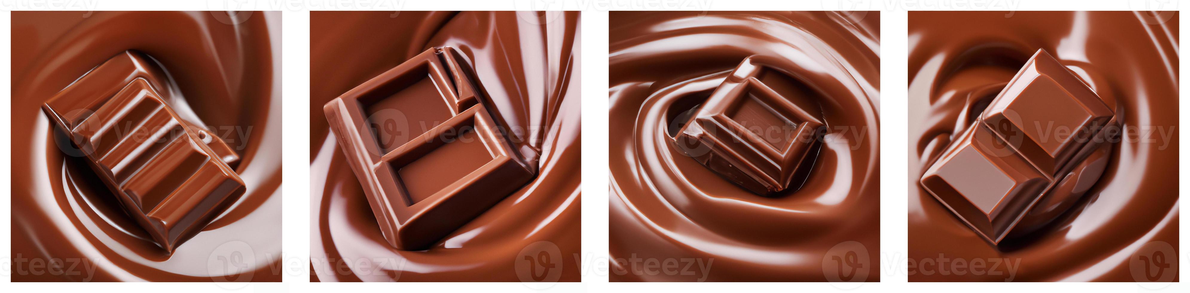 Chocolate splash set. photo