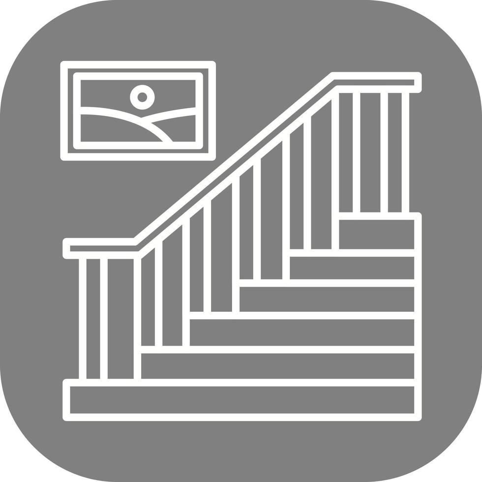 icono de vector de escalera