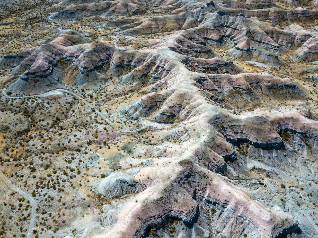 aerial panorama Baja California desert colorful landscape view photo