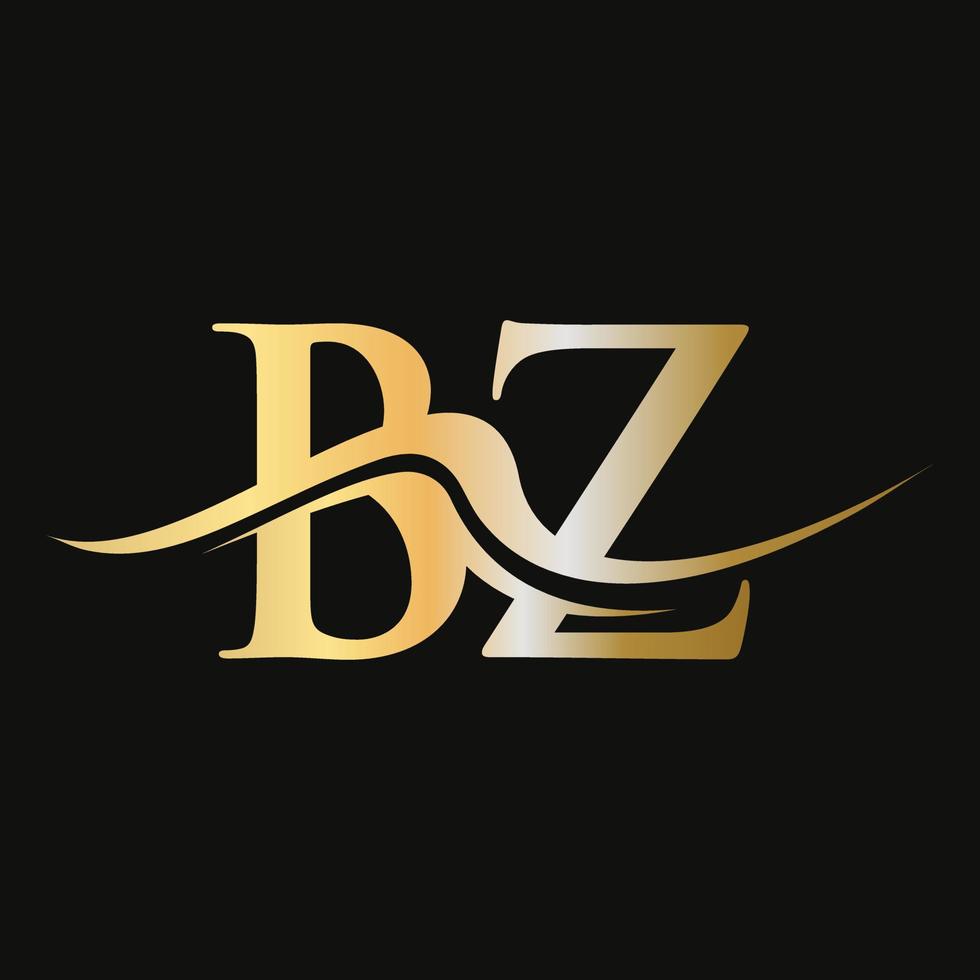 Letter BZ Logo Design Monogram Business And Company Logotype vector