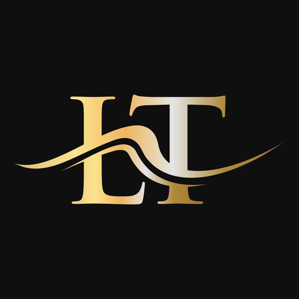 Letter LT Logo Design Monogram Business And Company Logotype vector