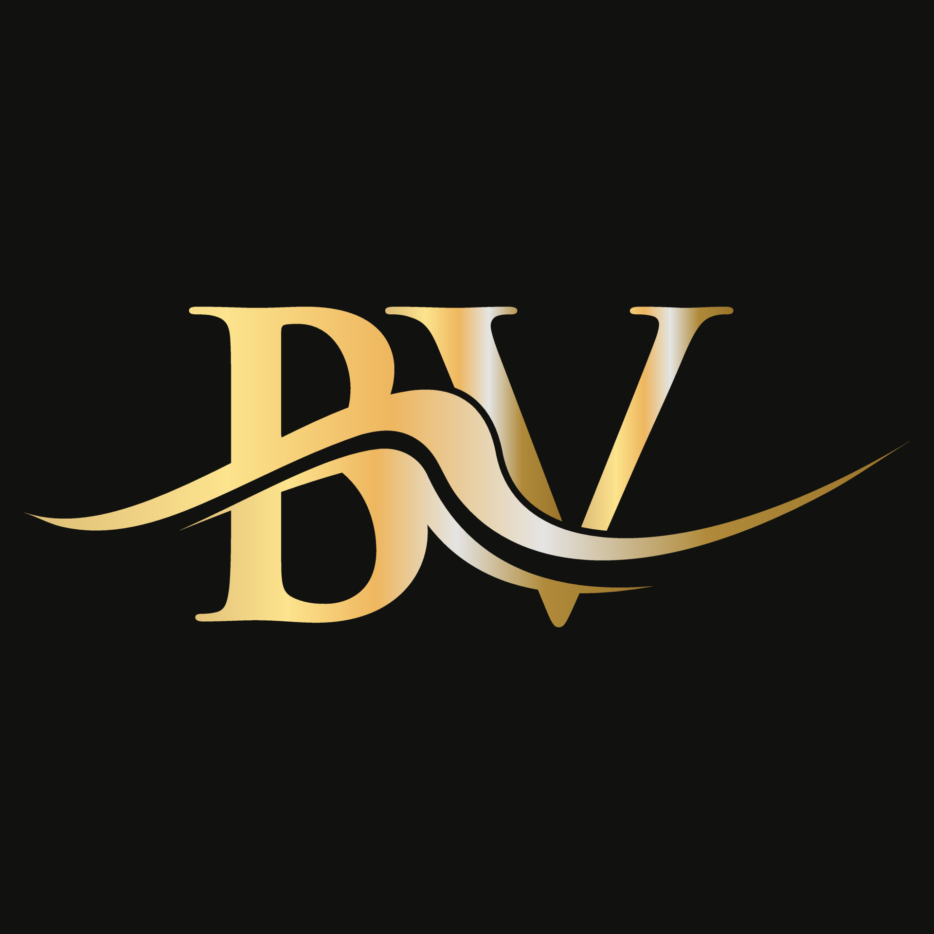 Letter BV Logo Design Monogram Business And Company Logotype 18833207 ...