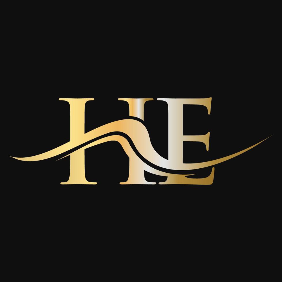 Letter HE Logo Design Monogram Business And Company Logotype 18833227