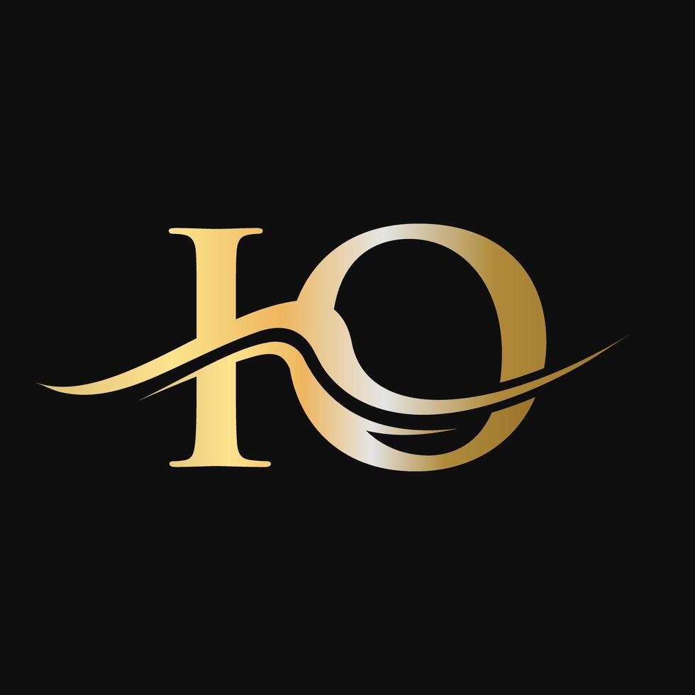 Letter IO Logo Design Monogram Business And Company Logotype vector
