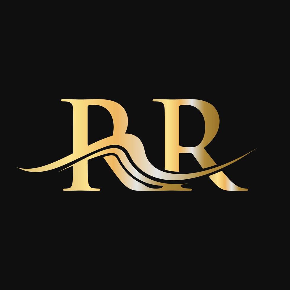 Letter RR Logo Design Monogram Business And Company Logotype vector