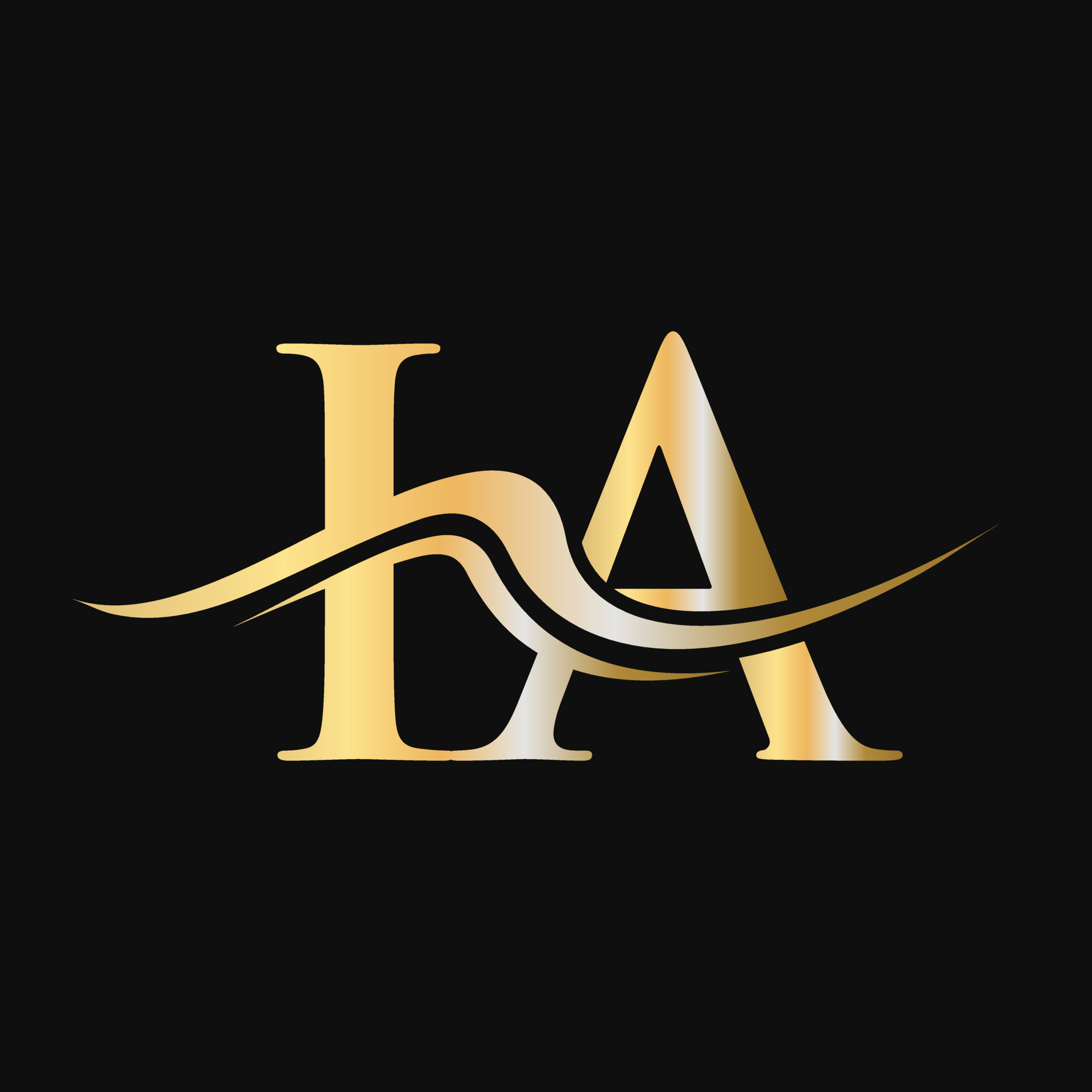 Letter LA Logo Design Monogram Business And Company Logotype 18833419 ...