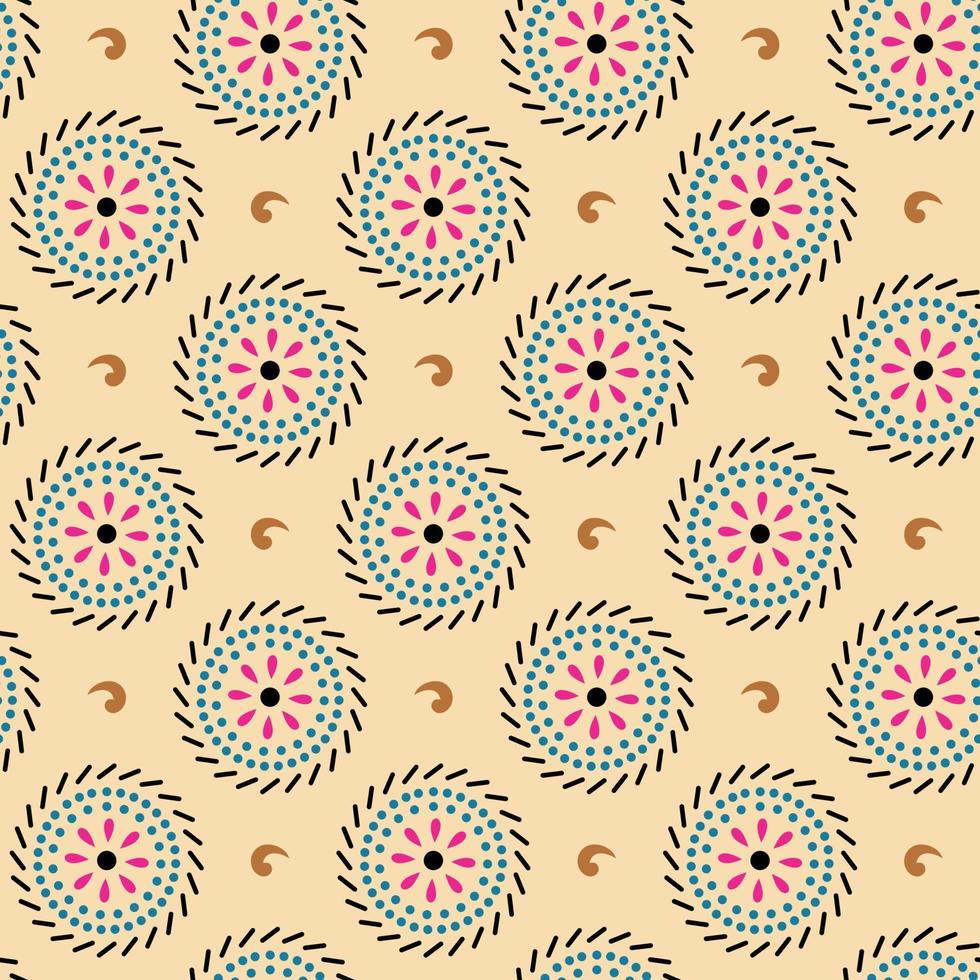 Beautiful Vector Seamless Pattern Textile print of fabric