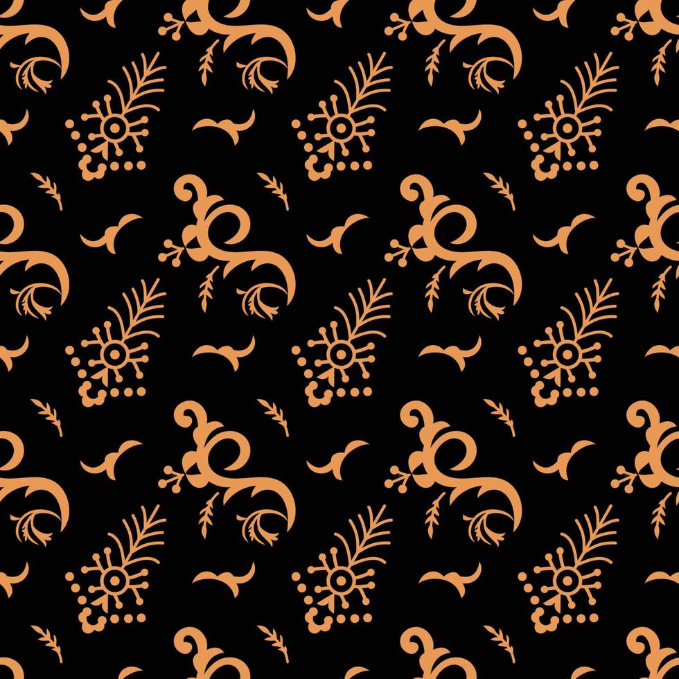 Seamless background. Vector texture. Damask style. Textile design