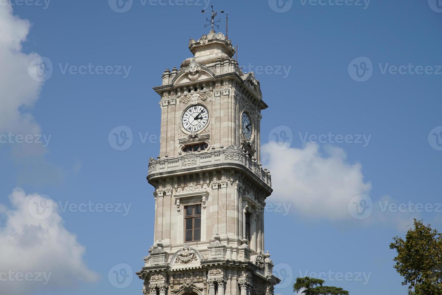 Dolmabahce Clock Tower in Istanbul, Turkiye photo