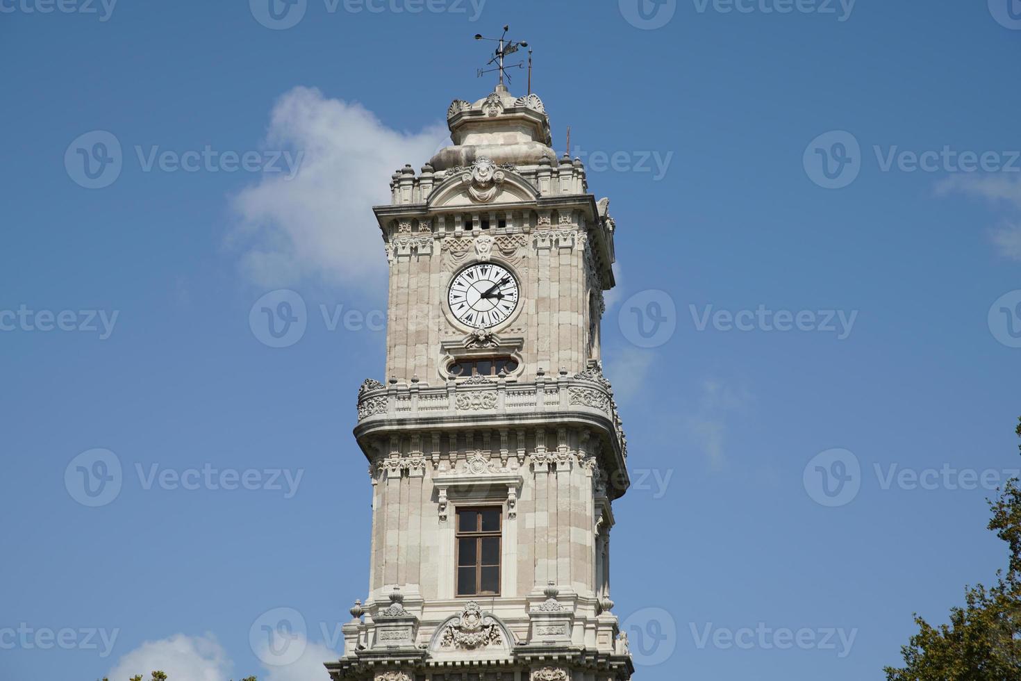 Dolmabahce Clock Tower in Istanbul, Turkiye photo
