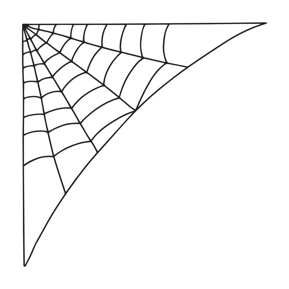 Halloween spider web vector