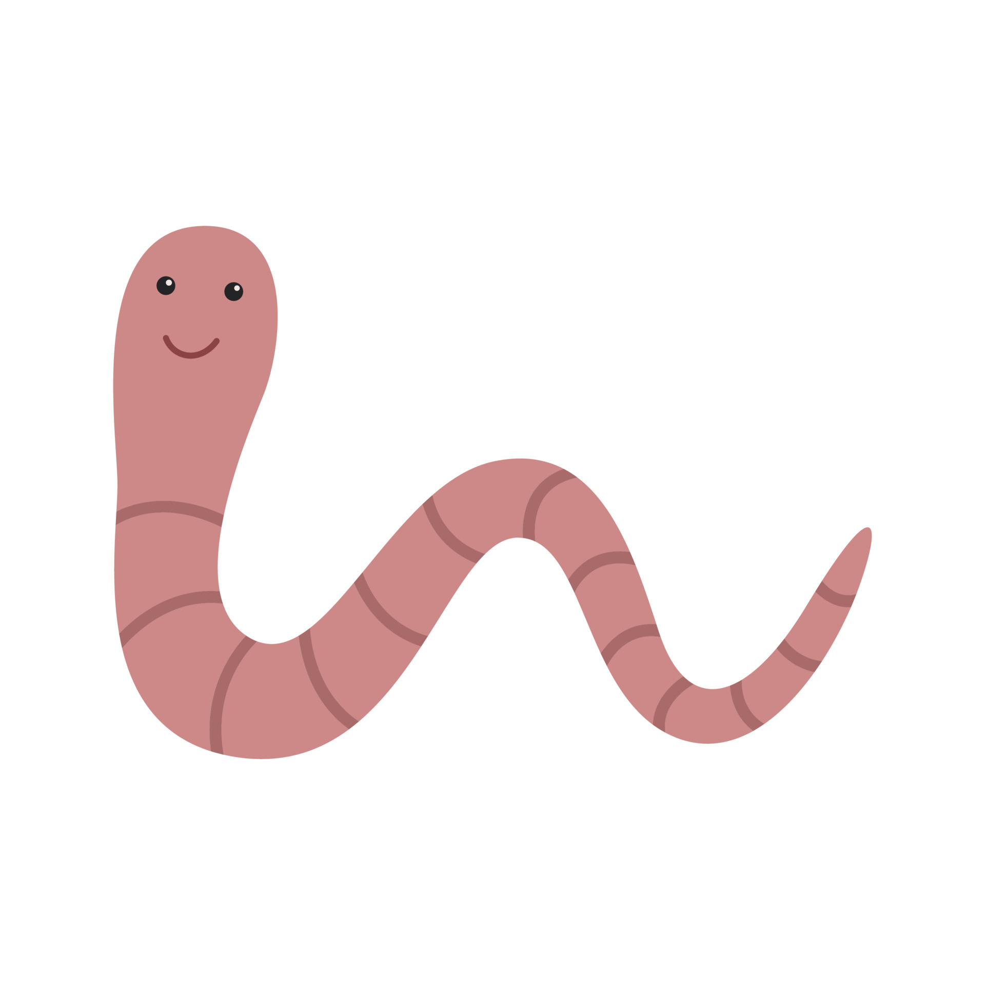Cartoon Worm illustration 18834557 Vector Art at Vecteezy