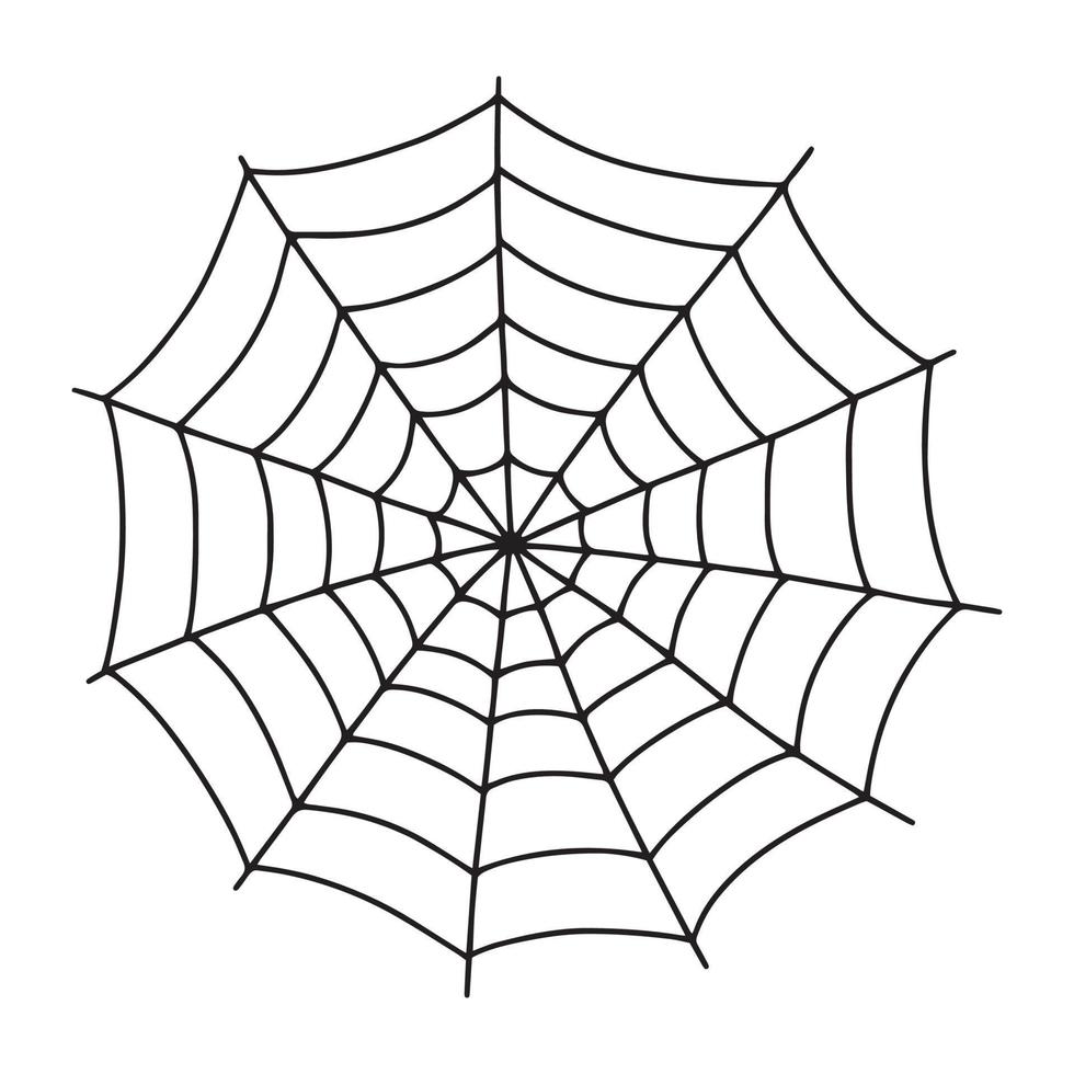 Halloween spider web vector