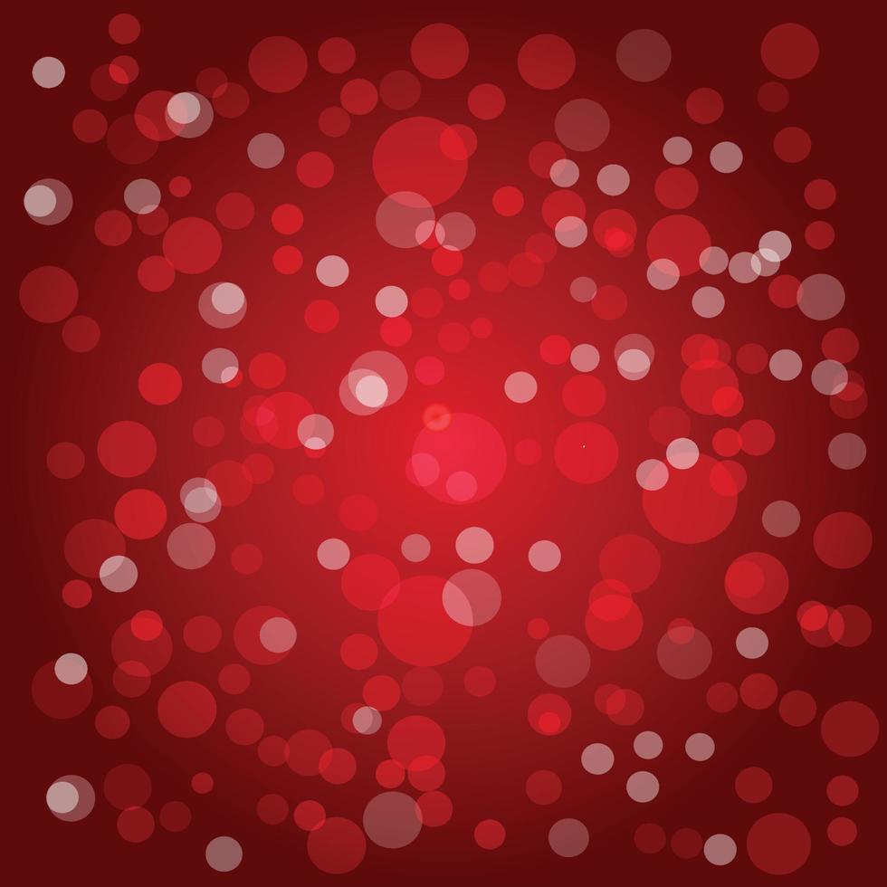 Beautiful red bokeh background design vector