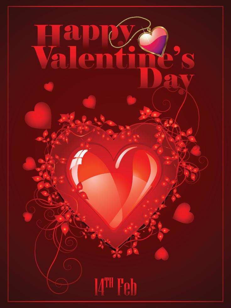 Valentine's day, February 14. Vector illustrations of love, couple, heart, valentine, king, queen, flowers. Drawings for postcard, card, congratulations and poster.