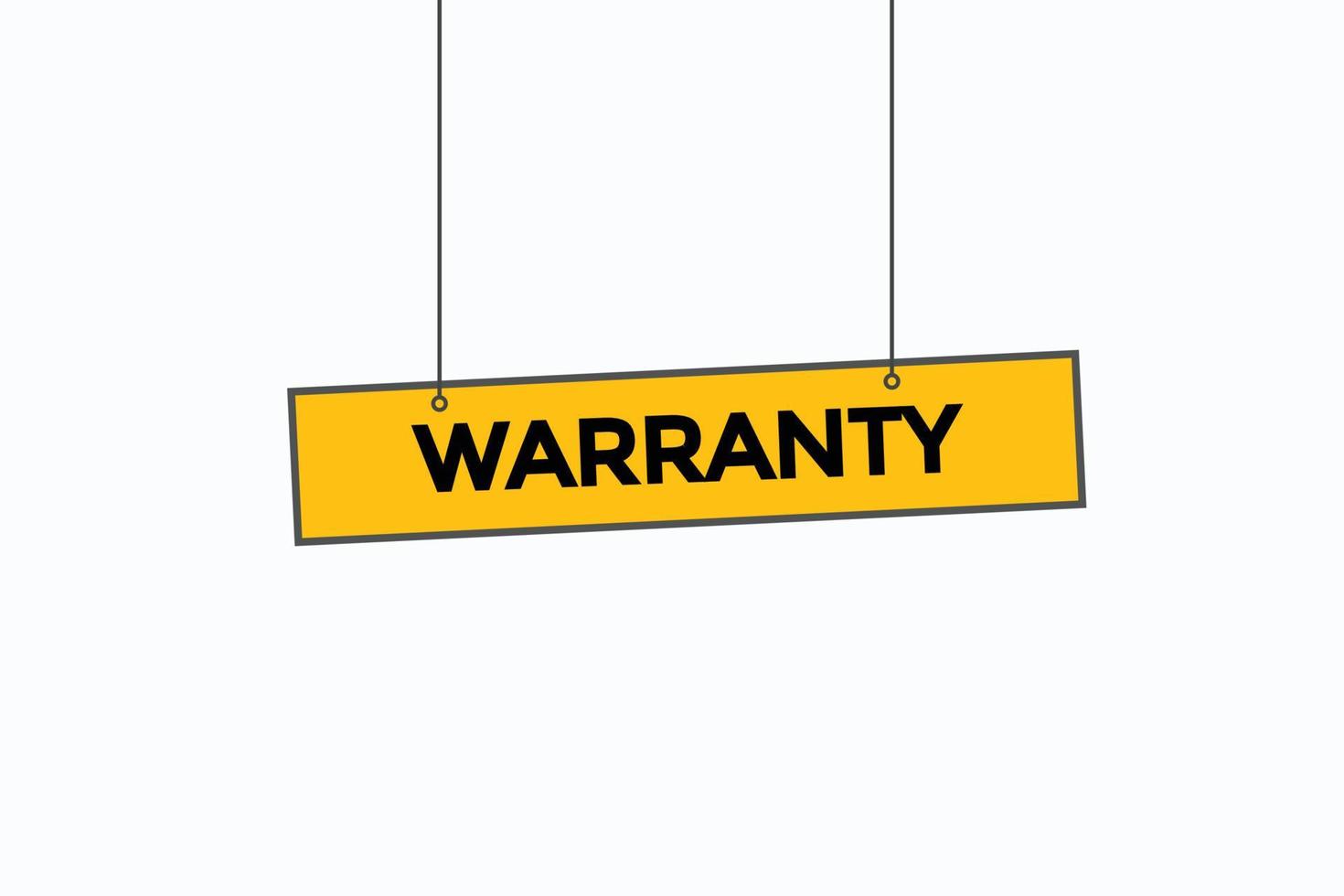 warranty button vectors.sign label speech bubble warranty vector