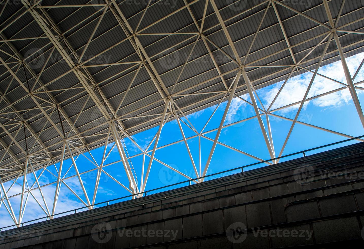 Space between the grandstand and roof photo