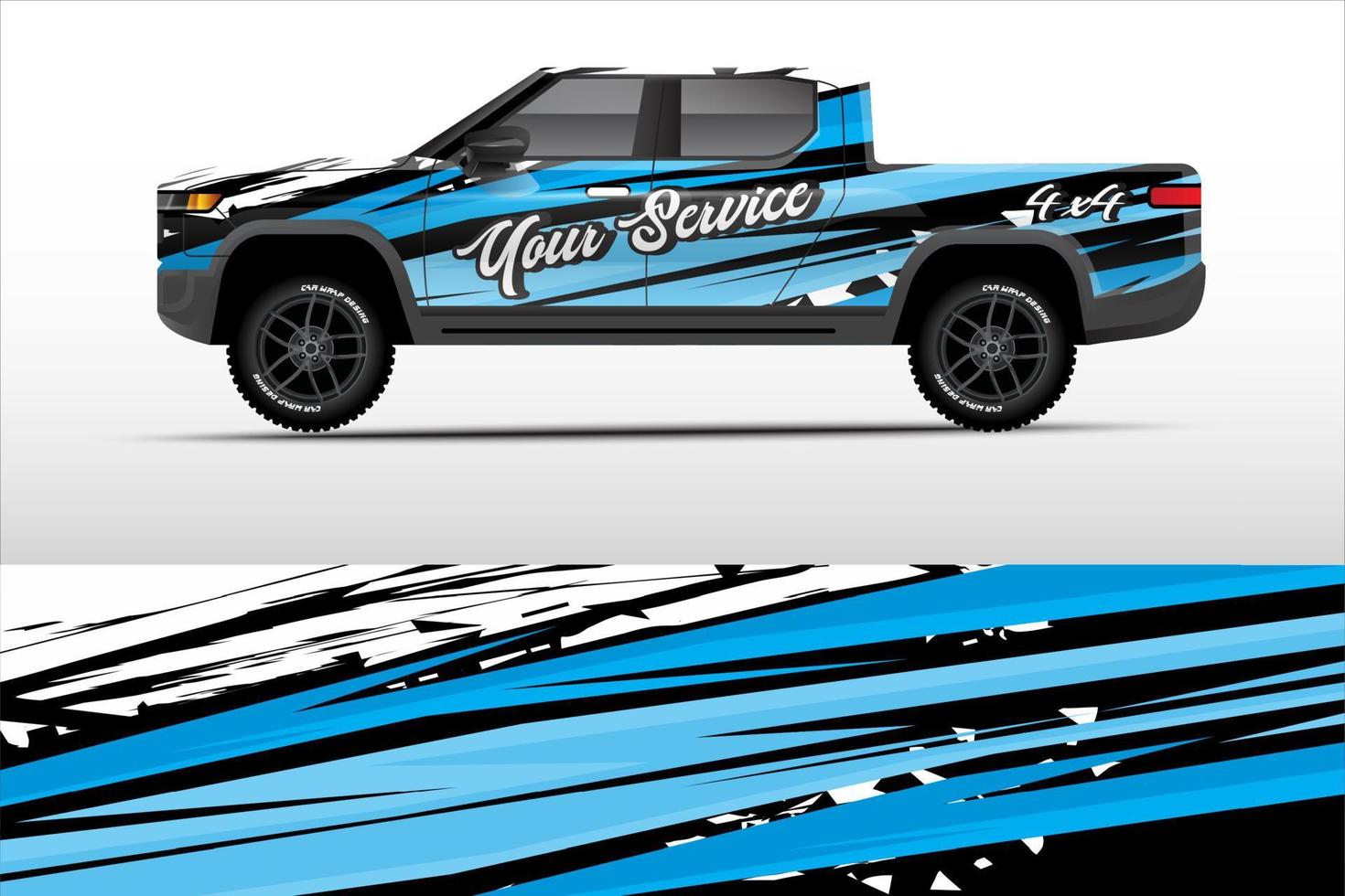 truck wrap design for company service vector eps.10