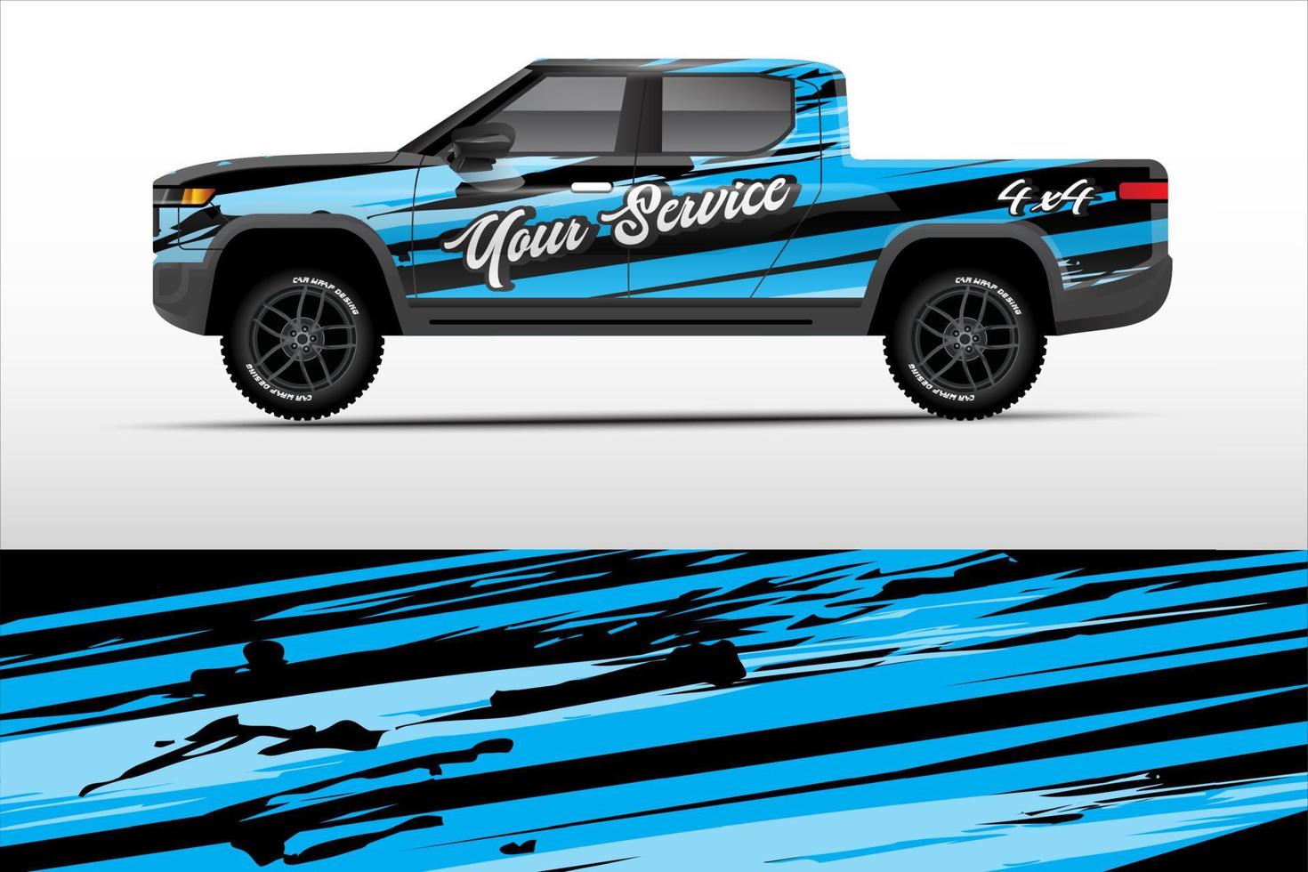 truck wrap design for company service vector eps.10