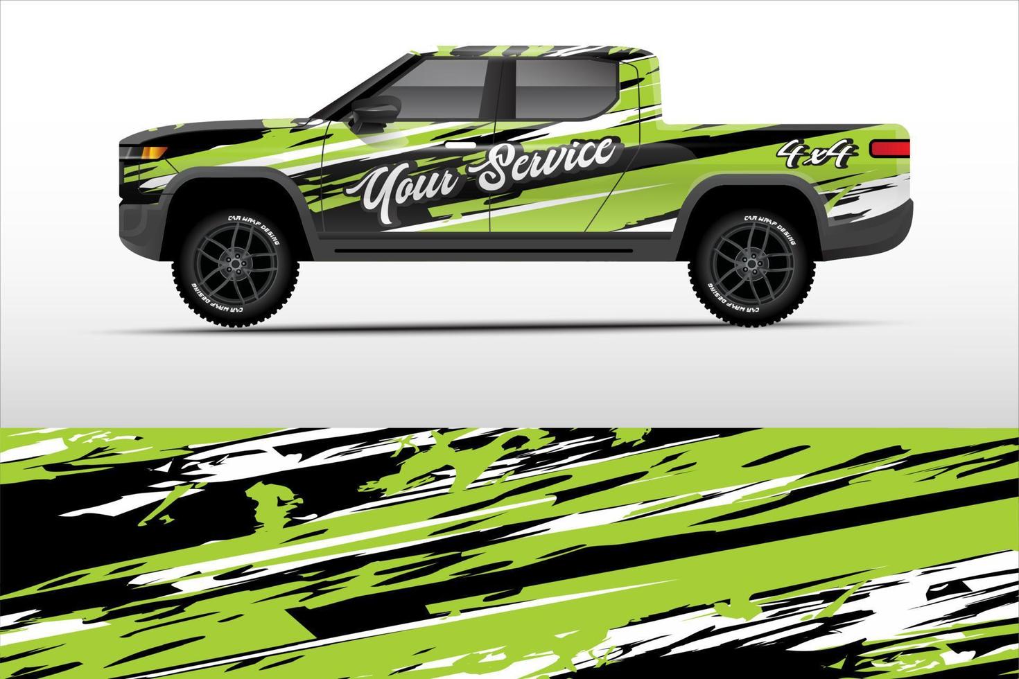 truck wrap design for company service vector eps.10