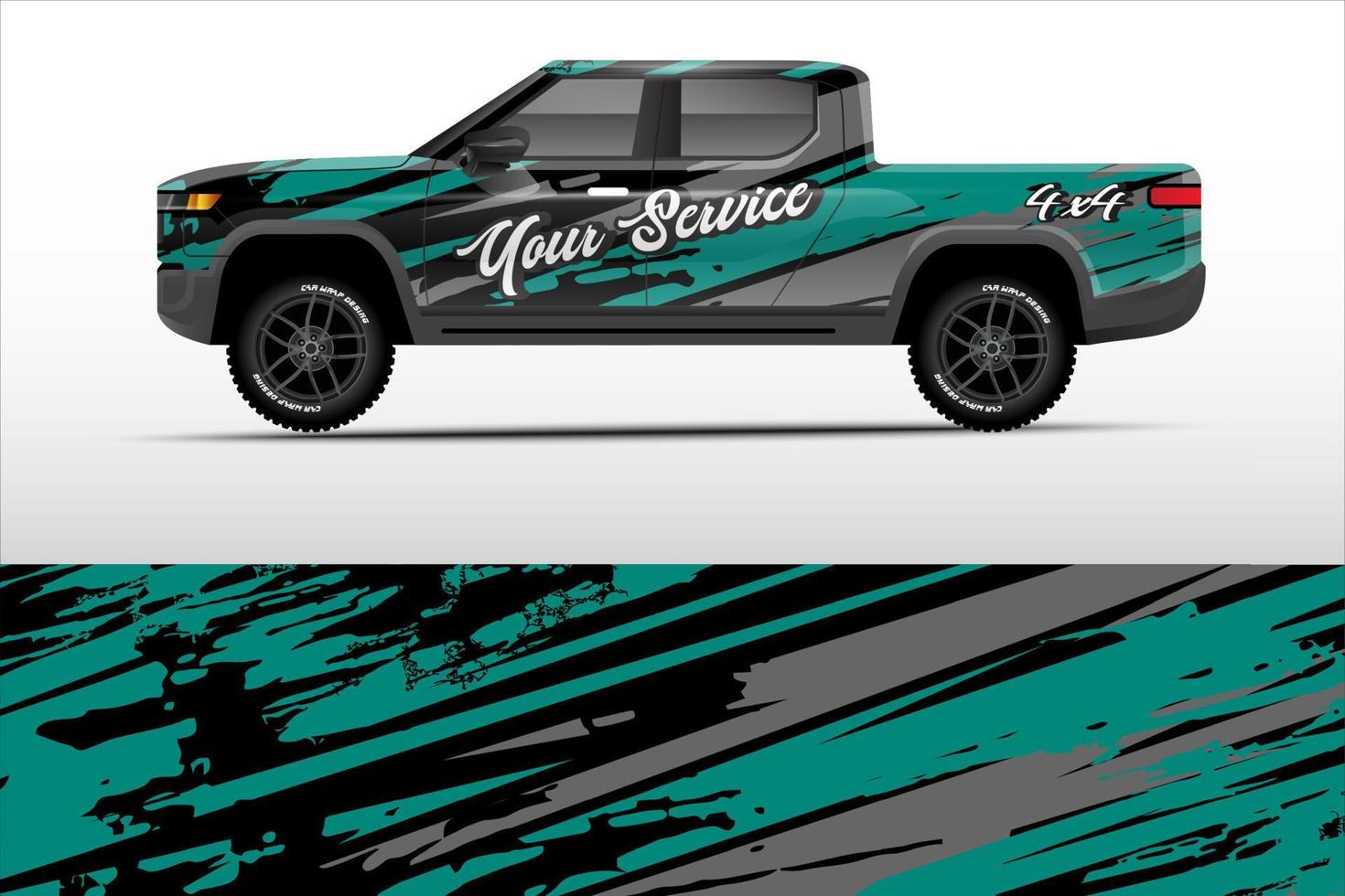 truck wrap design for company service vector eps.10