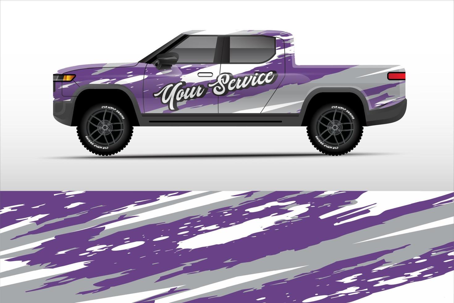 truck wrap design for company service vector eps.10