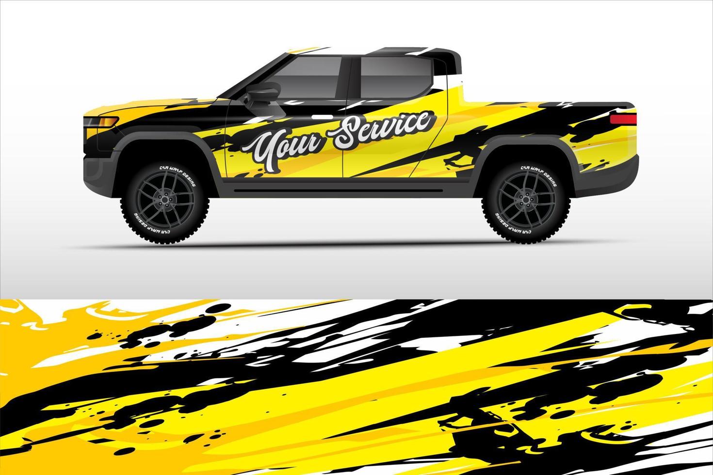 truck wrap design for company service vector eps.10