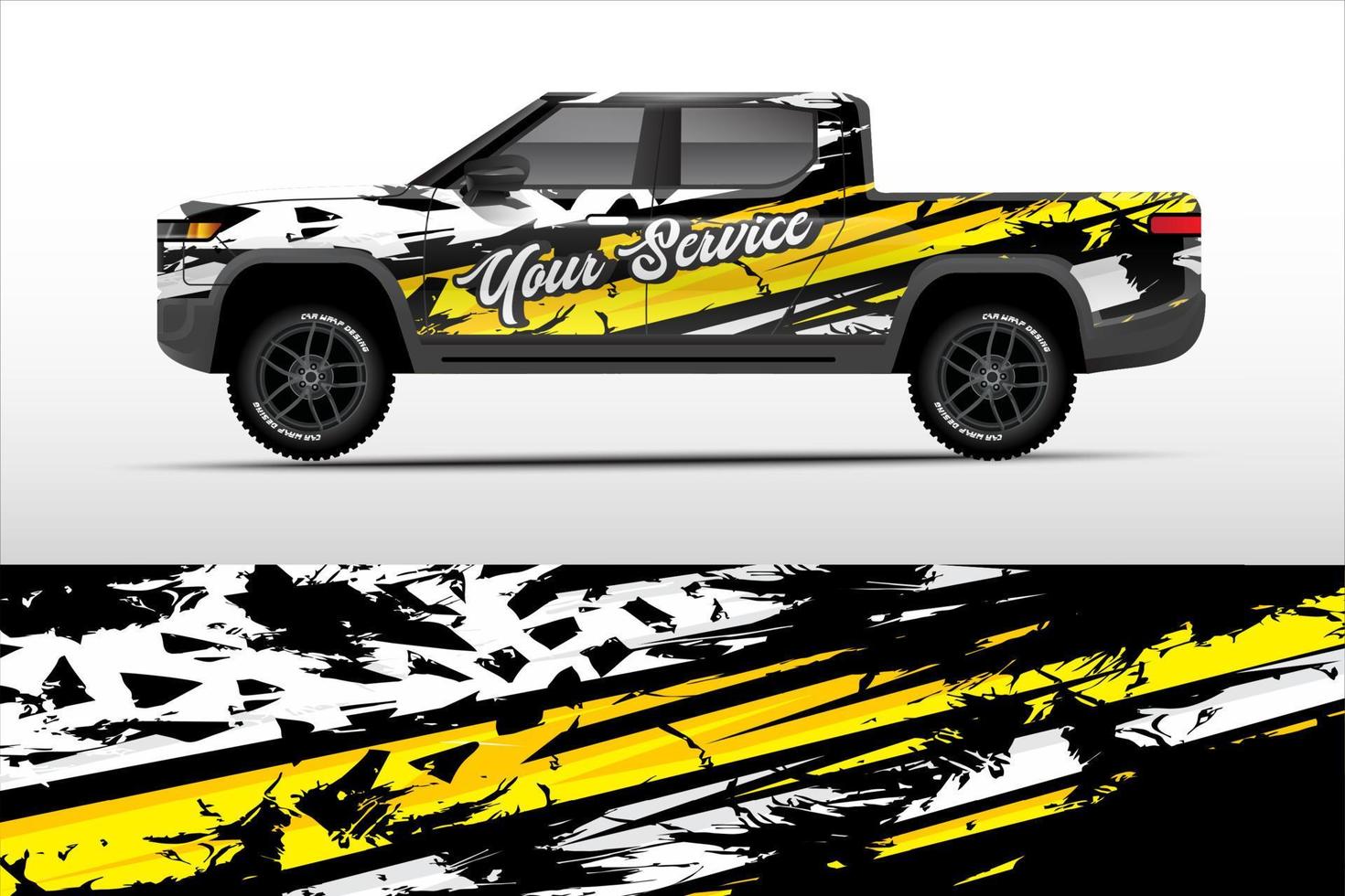 truck wrap design for company service vector eps.10