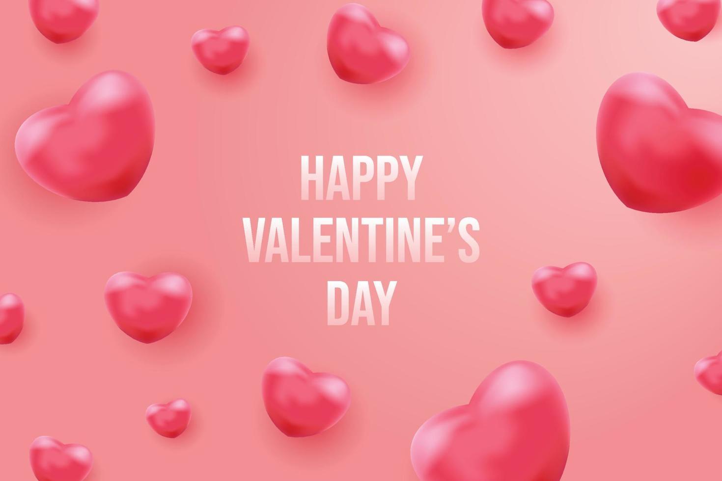 Happy valentine's day background vector