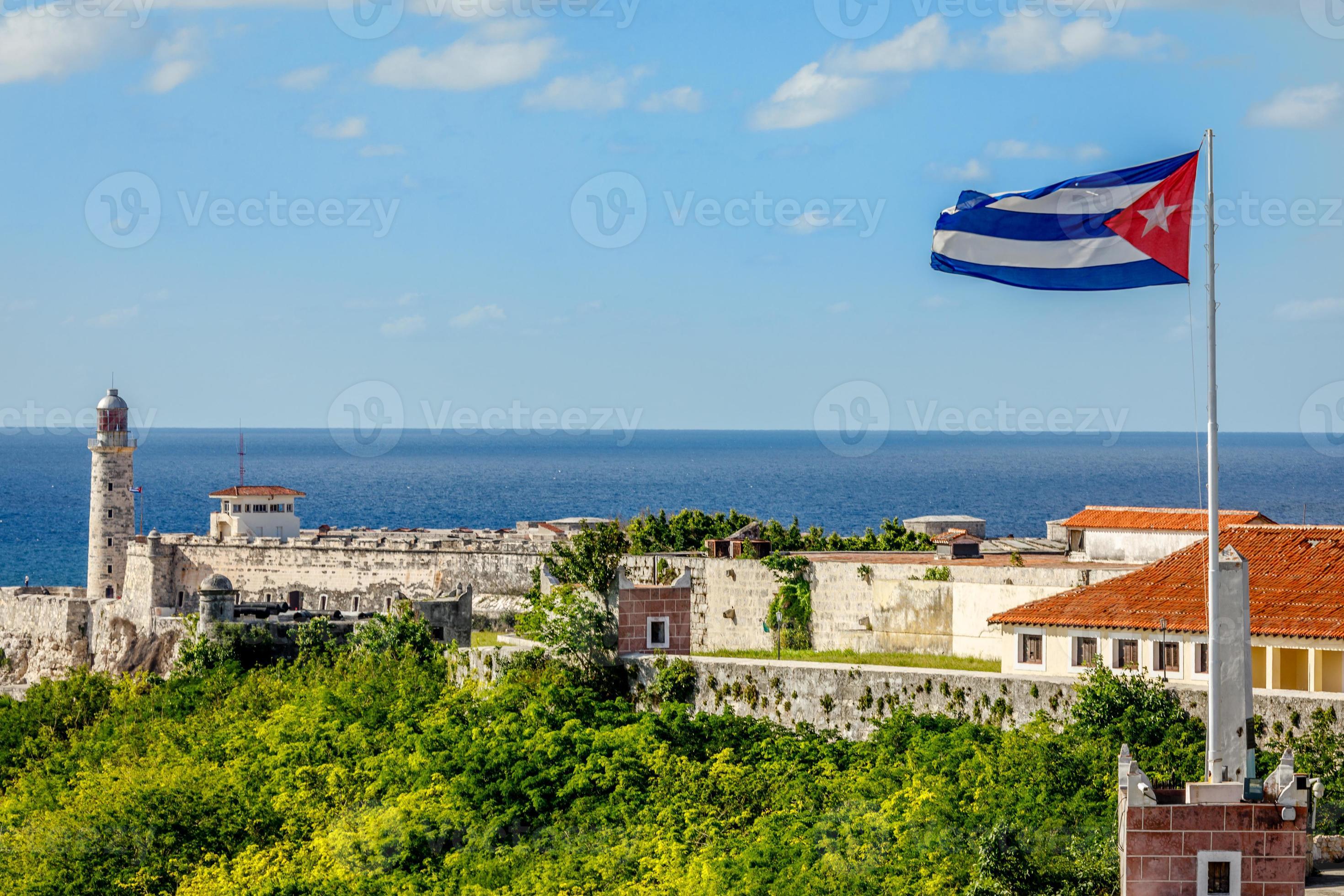 View Of The Spanish Castles Of La Cabana And El Morro Facing The City Of  Havana In Cuba Stock Photo, Picture and Royalty Free Image. Image 27298902.