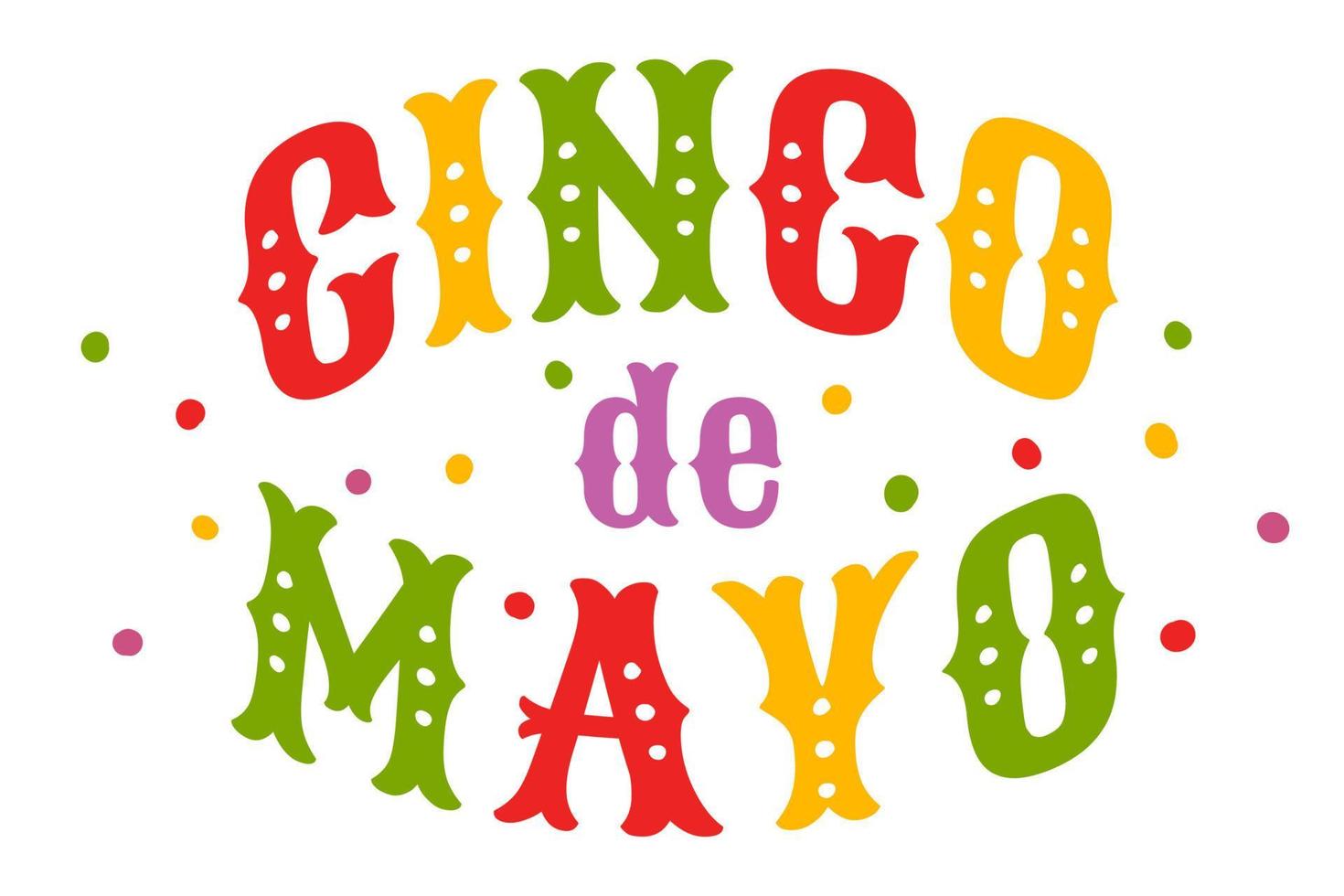 cartel de cinco de mayo vector