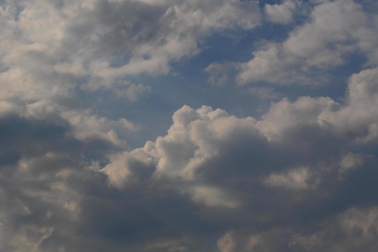 Stormy weather and dark clouds photo