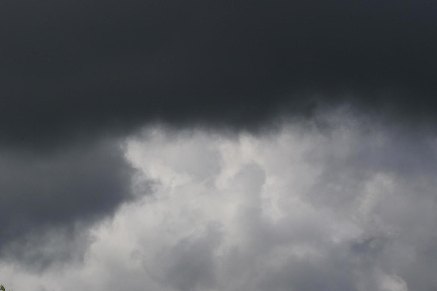 Stormy weather and dark clouds photo